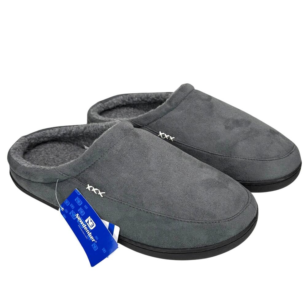 Newdenber Slipper NEW dark gray style N760i size US 11.5 Men's cozy
